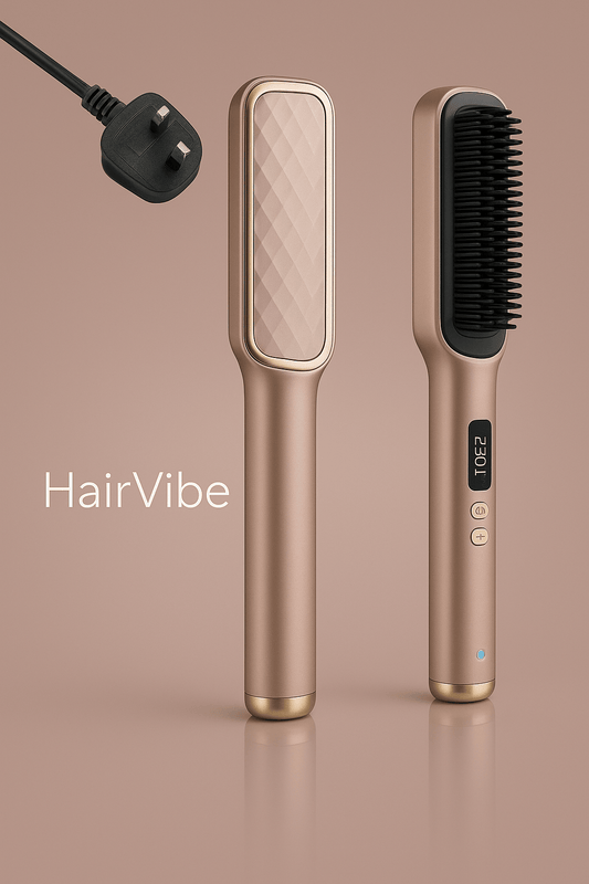 Heated straightening brush